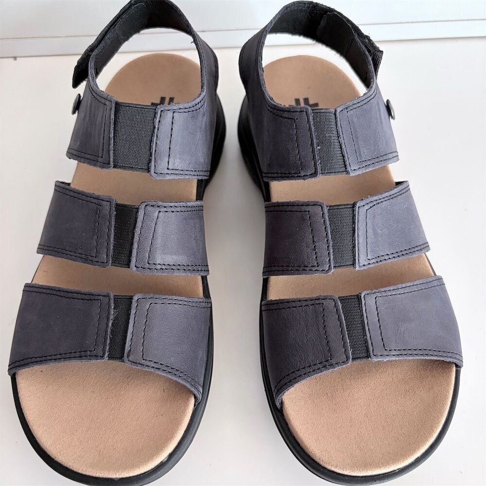 KURU Coda Muse Women's Black Strappy Sandal Size 8 Casual